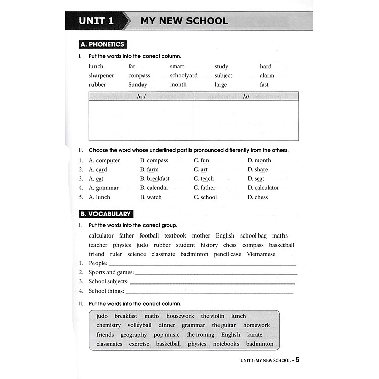 Bài Tập Thực Hành Tiếng Anh 6 (Có Đáp Án) - Ảnh 4