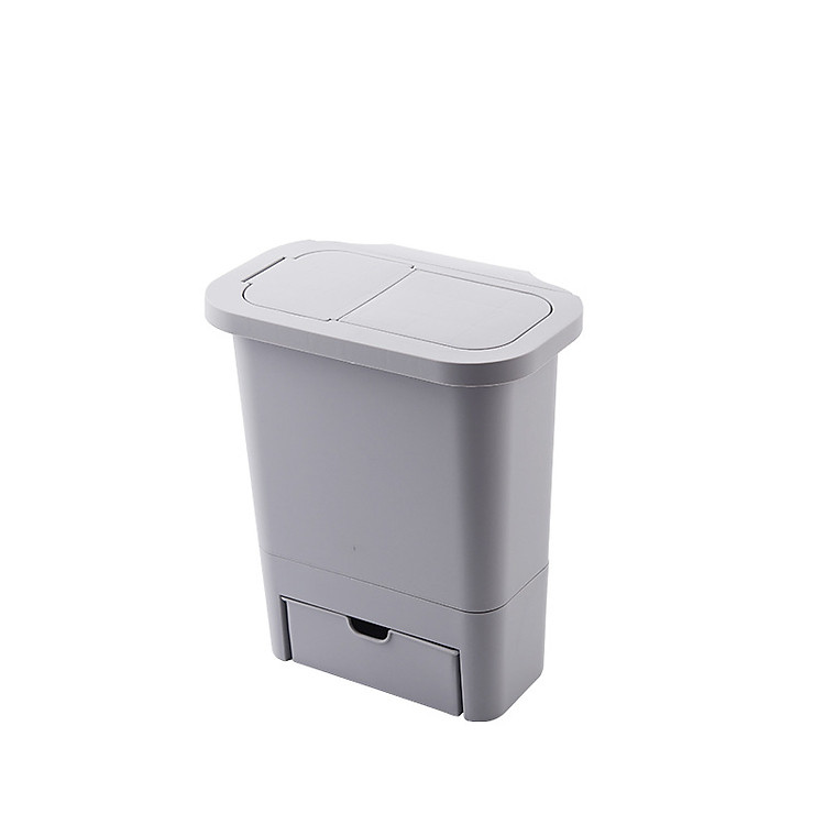 Thùng Rác Treo Kẹp Tủ Có Nắp Đậy Cho Nhà Bếp