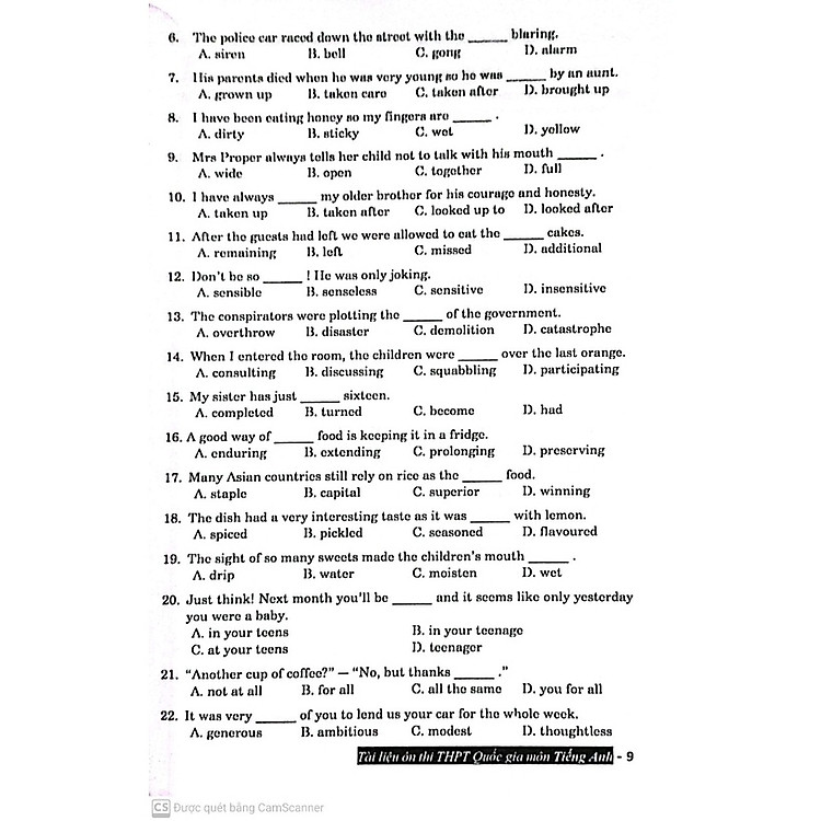 Tài Liệu Ôn Thi THPT Môn Tiếng Anh - Ảnh 2