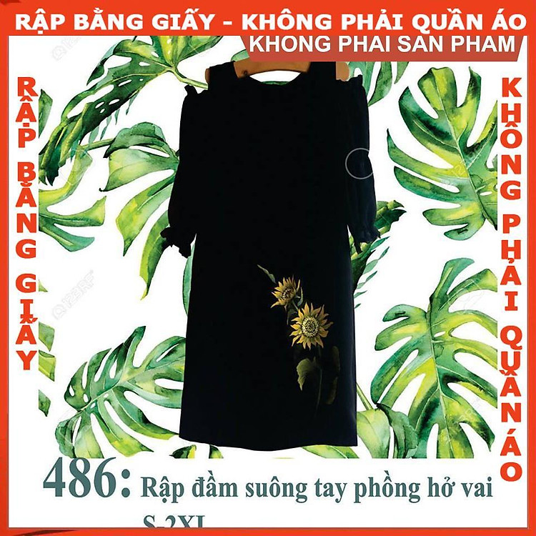 Rập giấy mã 486 (BẢN VẼ) - 2-3XL - Ảnh 2