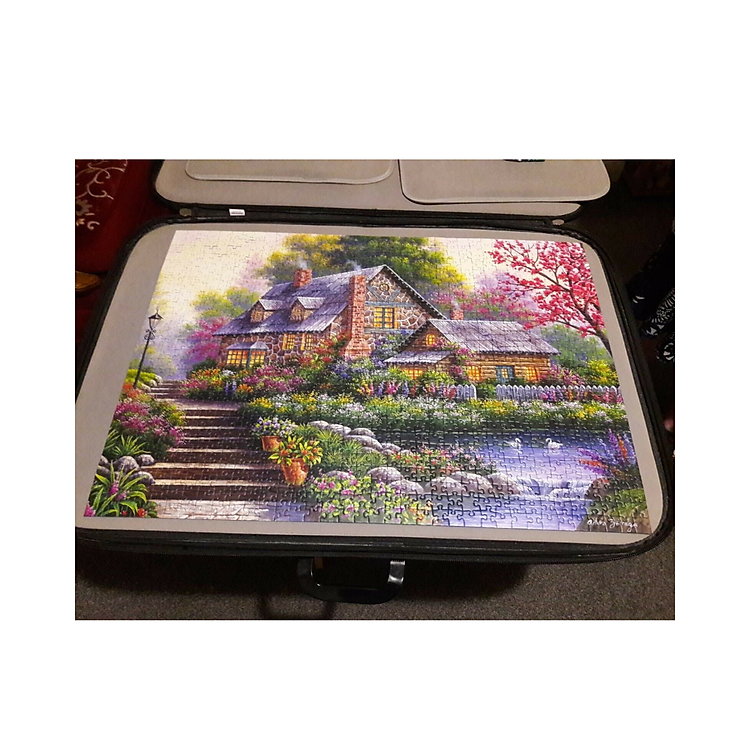 Xếp hình puzzle Romantic Cottage 1000 mảnh Chính hãng Ưu đãi - Hình ảnh 3