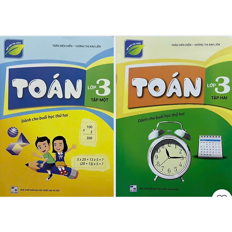 ￼Sách - (Combo 2 tập) Toán lớp 3 -(Dành cho buổi học thứ hai) - Kết nối tri thức với cuộc sống