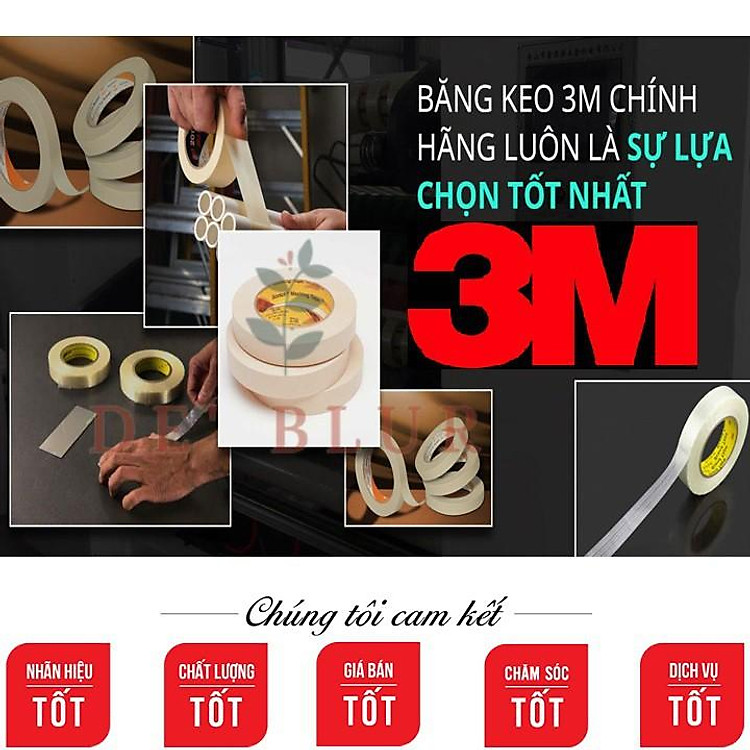Băng Keo Giấy Siêu Dính Masking Tape 3M 320 (48mm x 30 yards) - Ảnh 4