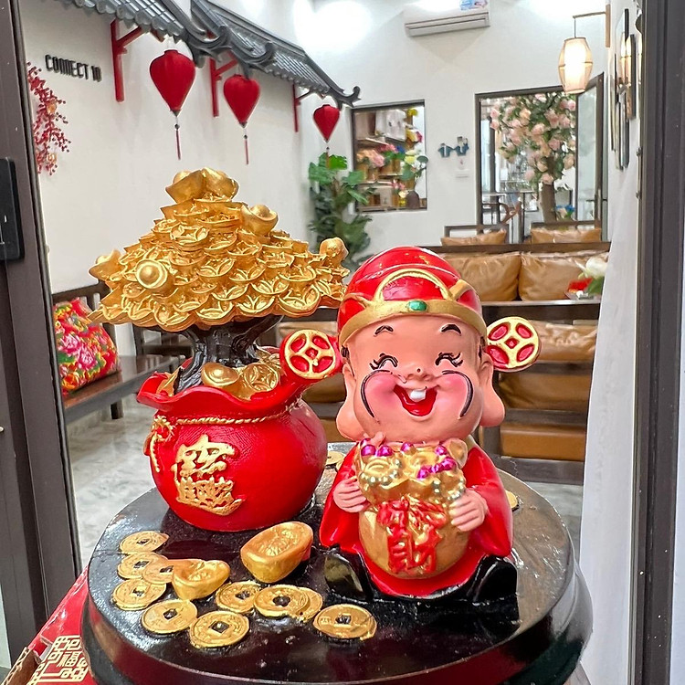 Tượng thần tài kèm hũ vàng trang trí nhà cửa nơi làm viêc Đồ trang trí Quà tặng Đồ trang trí Đồ trang trí Đồ trang trí Đồ trang trí Quà tặng