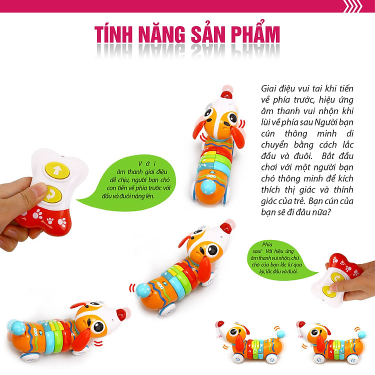 Đồ chơi chó con điều khiển từ xa Chính hãng Giá rẻ - Hình ảnh 4