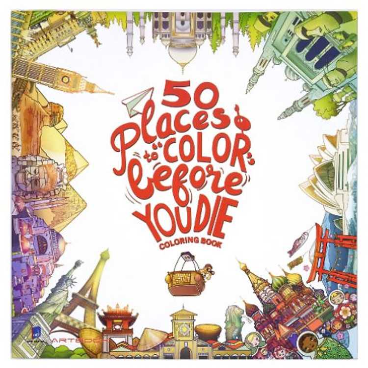 50 Places to Color before You die Coloring book