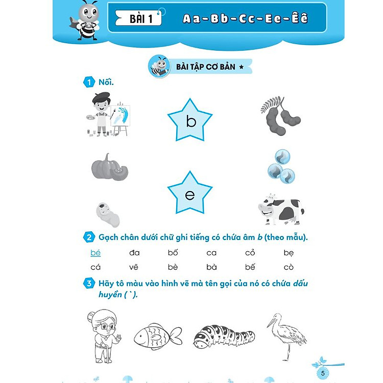 Bài tập bổ trợ Tiếng Việt cơ bản và nâng cao lớp 1 (Tập 1) - Ảnh 3