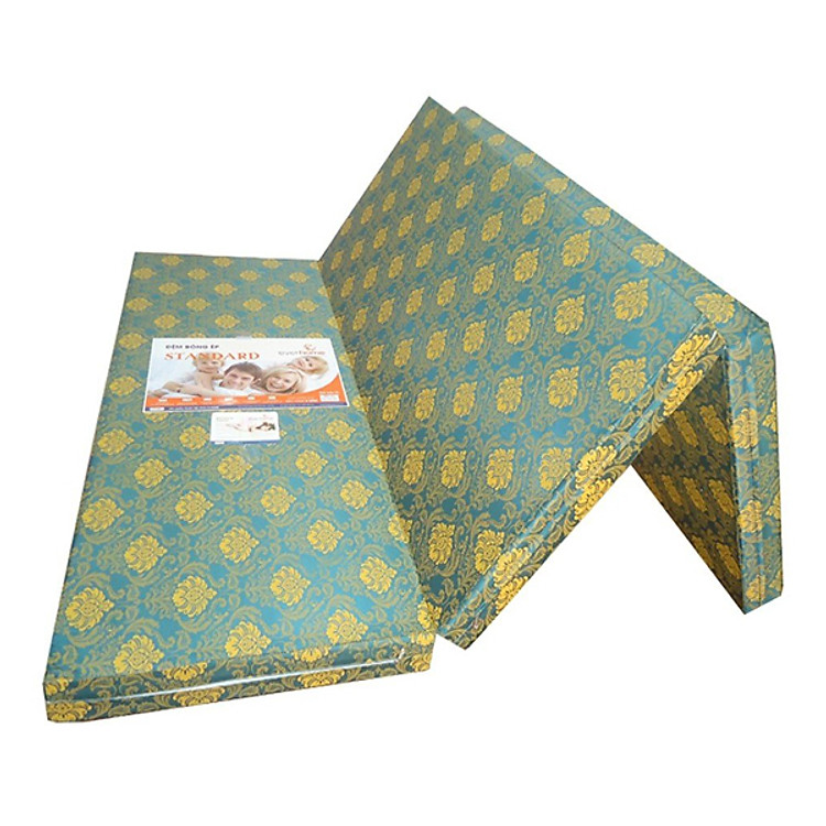 Nệm Bông Ép Gấp 3 ( 1m8x1m95x5cm) Hàn Quốc Giao Màu Ngẫu Nhiên
