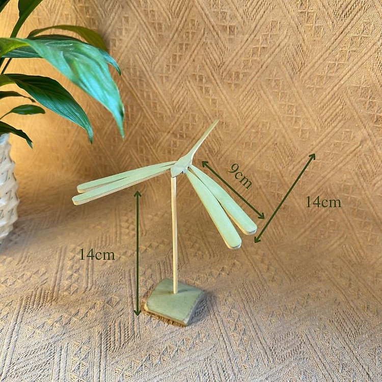 Chuồn chuồn tre ONGTRE cân bằng để bàn decor (loại dày) - Ảnh 4