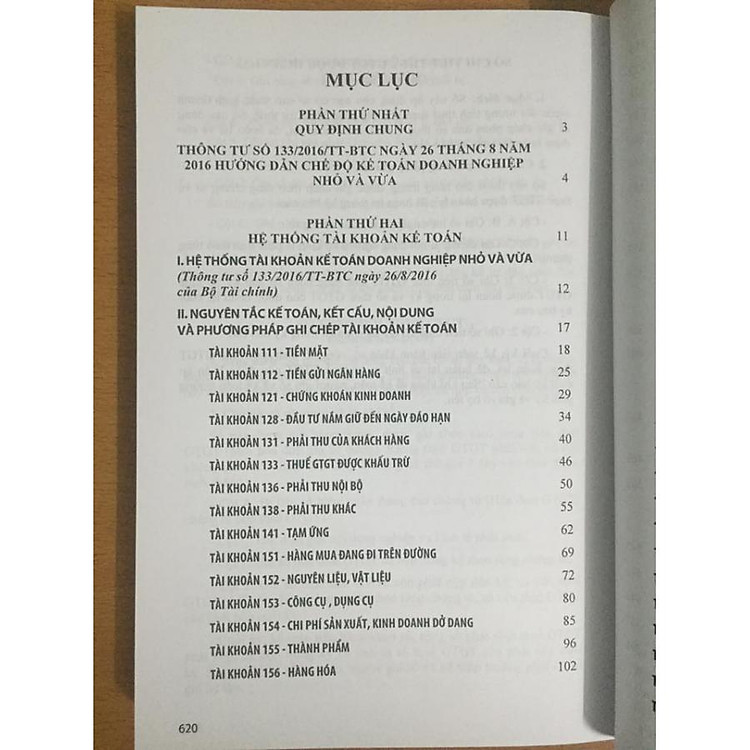 Chế Độ Kế Toán Doanh Nghiệp Nhỏ và Vừa (Ban Hành Theo Thông Tư 133/2016 Bộ Tài Chính) - Ảnh 4
