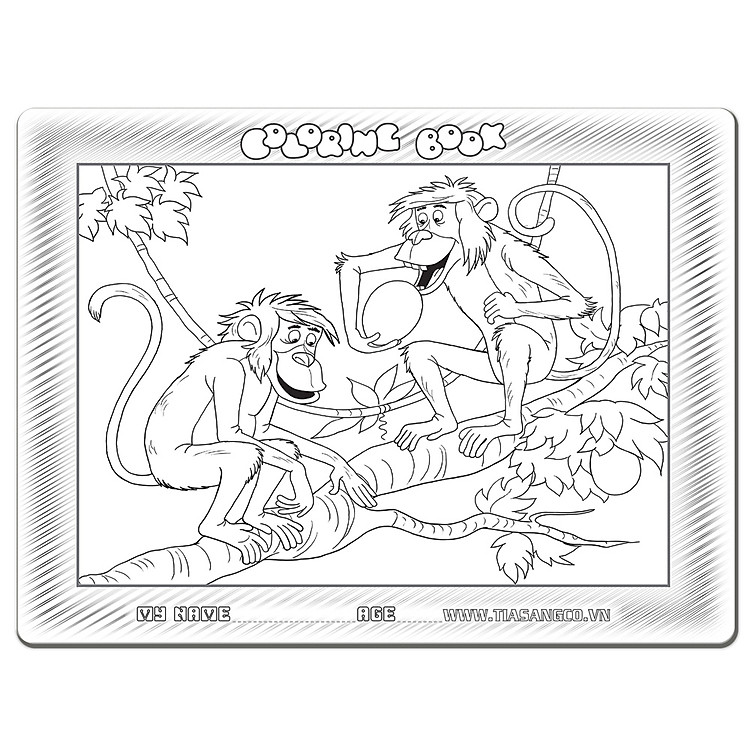 Xếp hình Tia Sáng: Hai chú khỉ Chính hãng Ưu đãi - Hình ảnh 2