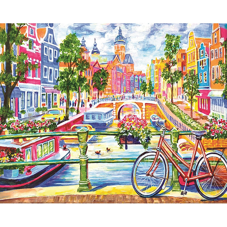 Bộ Tranh Xếp Hình 500 Mảnh Minh Châu Chính hãng Ưu đãi - Hình ảnh 2