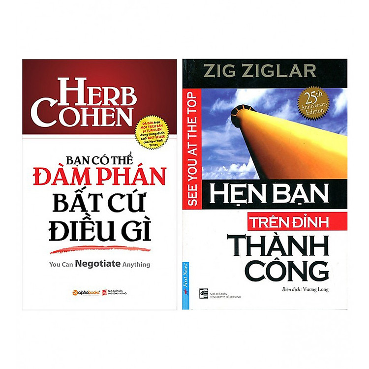 Combo Hẹn Bạn Trên Đỉnh Thành Công (Tái bản 2016) + Bạn Có Thể Đàm Phán Bất Cứ Điều Gì (Tái Bản 2018)