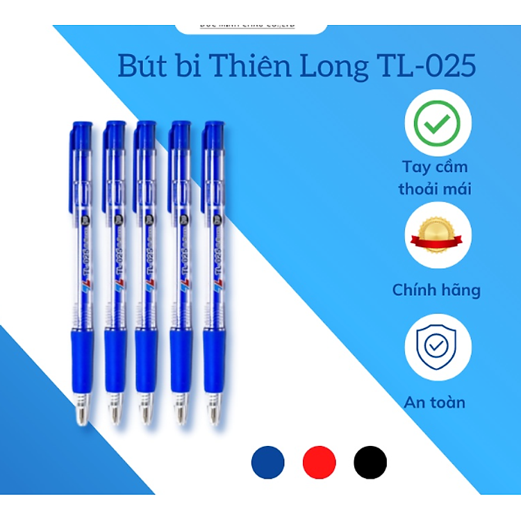 Bút bi TL-025 – Mực xanh (5 cây)