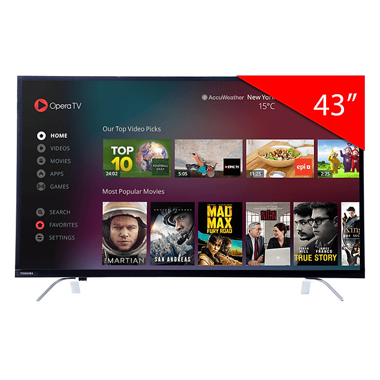Smart Tivi Toshiba 43 inch 4K 43U7650 - Hàng Chính Hãng