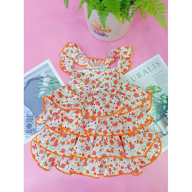 ĐẦM HOA NHÍ TƯƠI MÁT CAM DỄ THƯƠNG TỪ 1-12KG DÀNH CHO THÚ CƯNG CHÓ MÈO