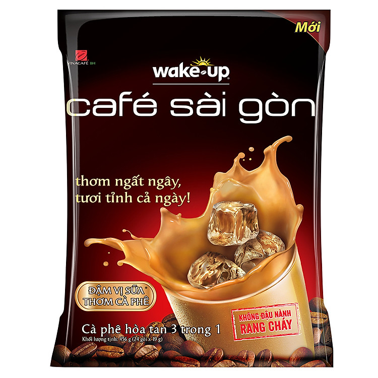 Cà phê Wake Up Sài Gòn ( Bịch 24gói x 19gr)