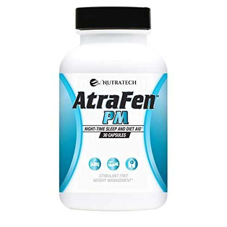 Atrafen PM - Nighttime Diet Pill, Appetite Suppressant, and Sleep Aid. Boost Metabolism, Burn Fat, and Curb Late Night Cravings.