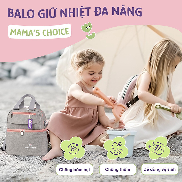 Mua Balo Bỉm Sữa Cao Cấp Mama's Choice Chính hãng Tiết kiệm - Hình ảnh 5
