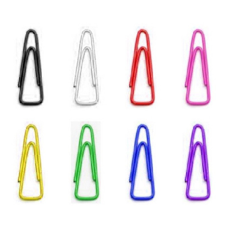 Kẹp Giấy Nhựa Nhiều Màu (10 Bịch)