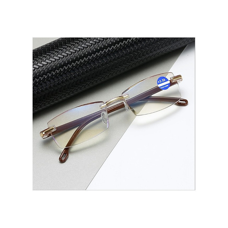 Kính lão thị trung niên Nam nữ sẵn độ +1.00 đến +4.00 mắt cực sáng và trong chống uv kvn88cp3