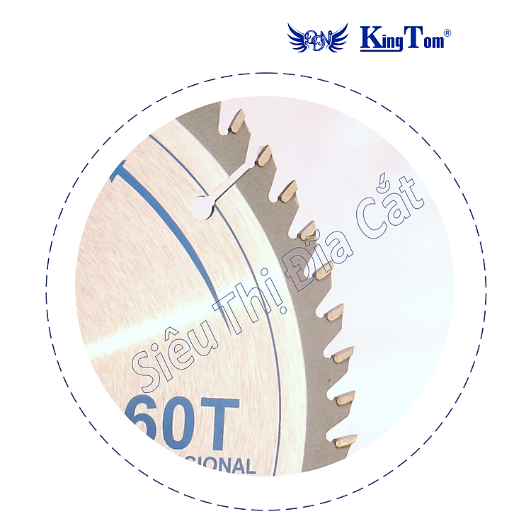 Lưỡi Cưa - Lưỡi Cắt Gỗ Cao Cấp 180-60 Răng KingTom - Chuyên Gỗ Cứng, Gỗ Có Đinh