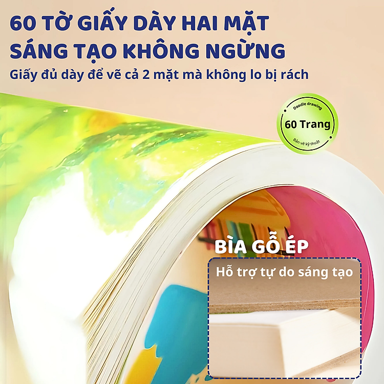 Giấy Vẽ A4 Mideer Doodle Drawing Book - Ảnh 7