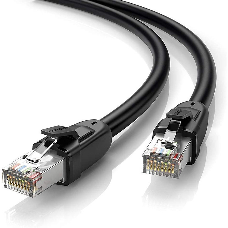 Cáp mạng 20M CAT8 toàn đồng truyền dữ liệu giữa các máy tính Ugreen 80728 NW121 Hàng Chính Hãng