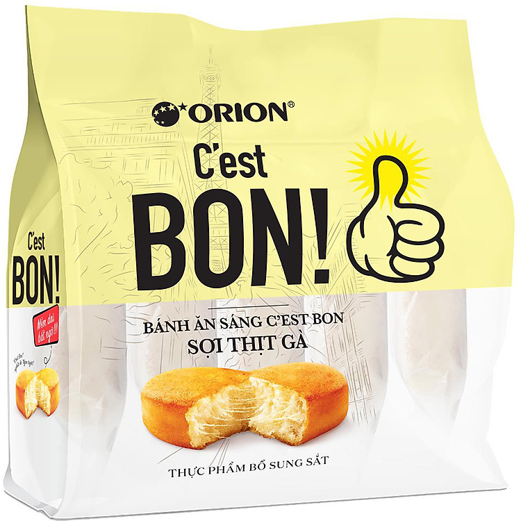 Bánh Orion C'est Bon Sợi Thịt Gà 5Gói x 17g