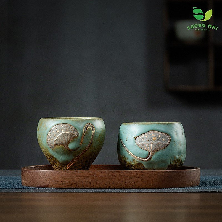 Bộ quà tặng tách trà gốm (2 món)