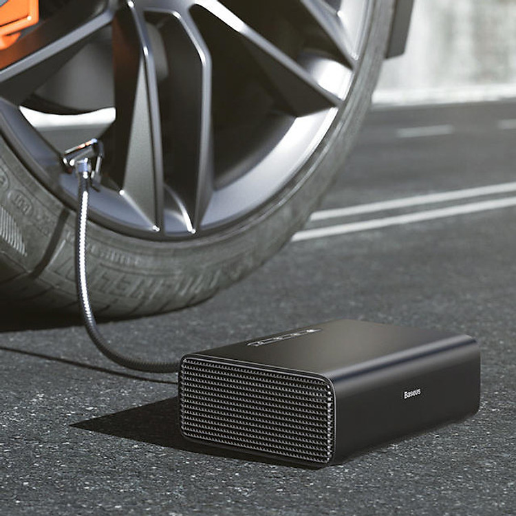 Máy bơm lốp xe di động Baseus Inflatable Pump và Bình dung dịch Reoair Fluid - Hàng chính hãng