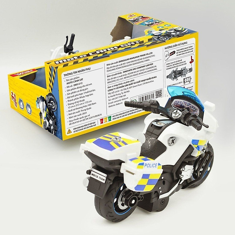 Xe Motor Cảnh Sát DUKA DK81212 Chính hãng Ưu đãi - Hình ảnh 2