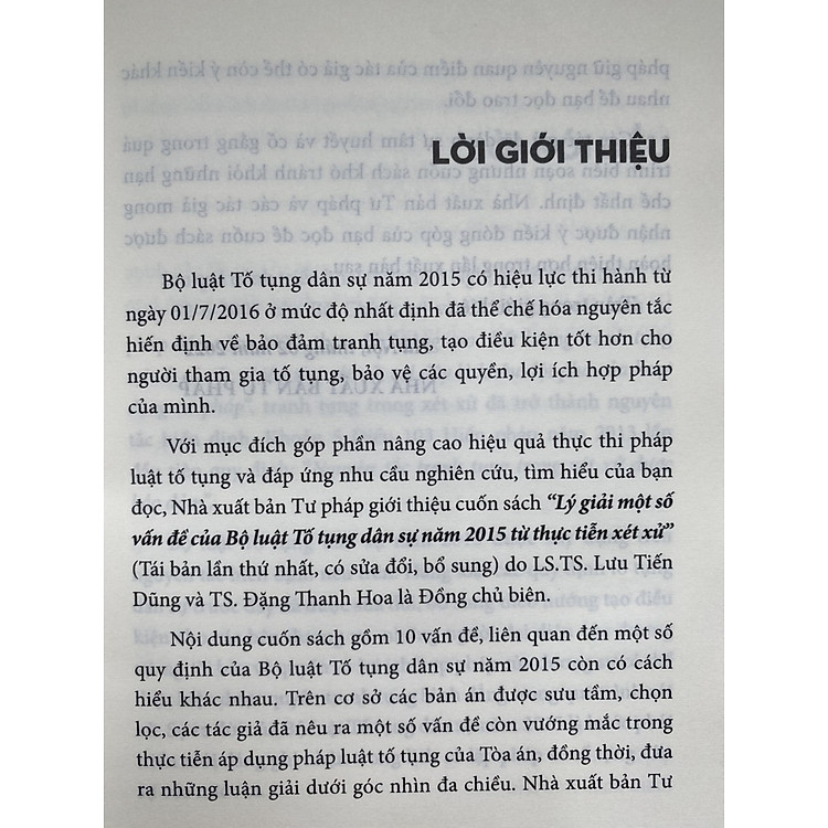 Lý Giải Một Số Vấn Đề Của Bộ Luật Tố Tụng Dân Sự Năm 2015 Từ Thực Tiễn Xét Xử - Ảnh 3