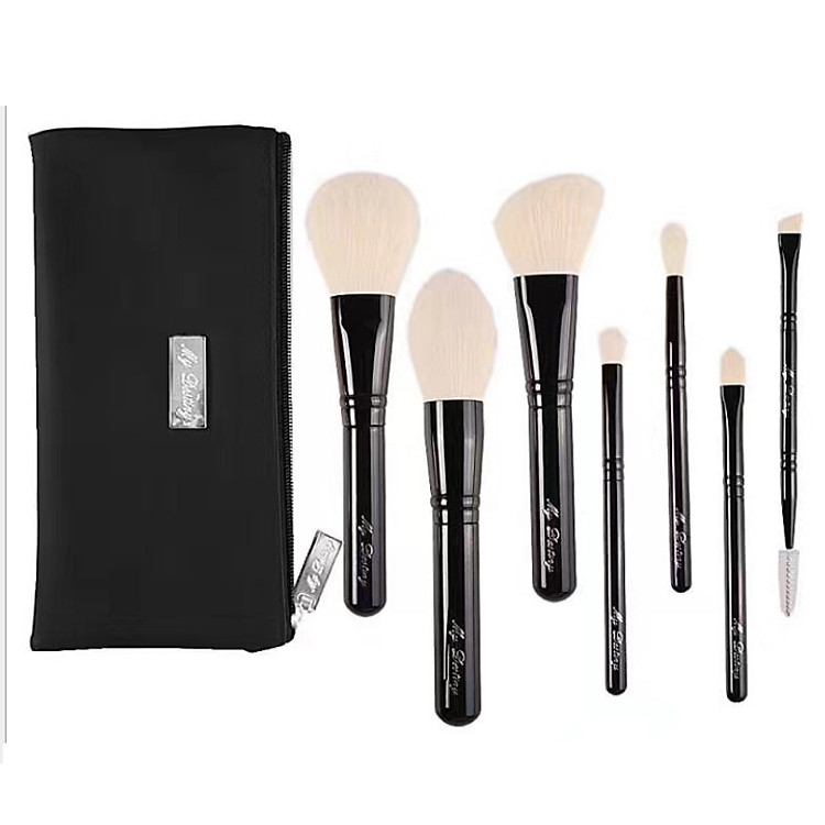 Bộ cọ trang điểm MyDestiny 7 cây màu trắng kèm túi đựng cọ trang điểm