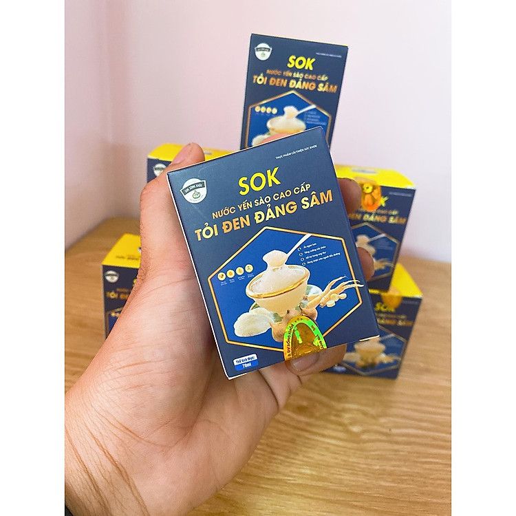 YẾN SÀO TỎI ĐEN ĐẢNG SÂM combo 6 hủ