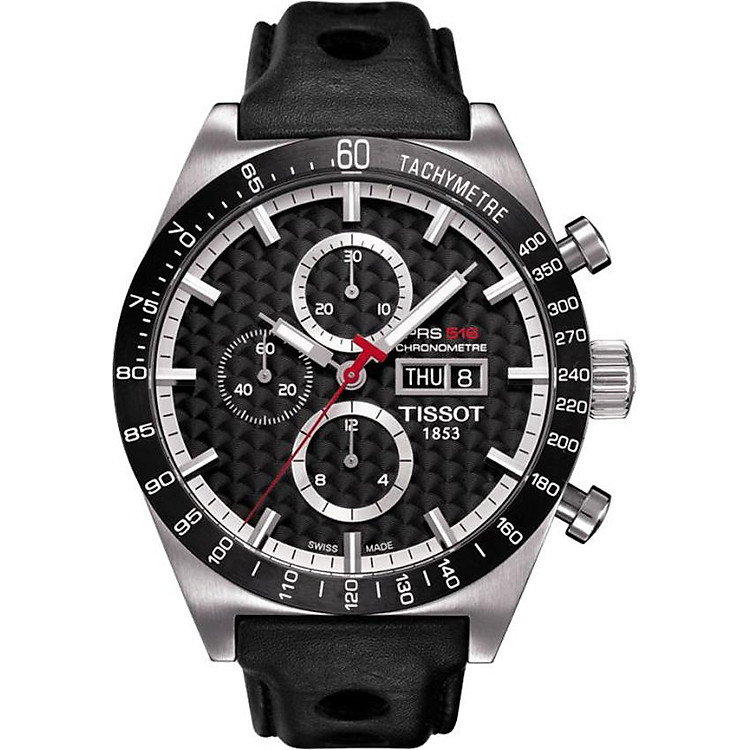 Đồng Hồ Nam Dây Da Tissot T044.632.26.051.00 (45mm) - Đen