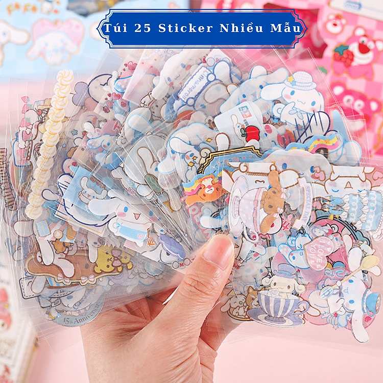 Túi Sticker Sanrio (25 tờ) - Ảnh 3