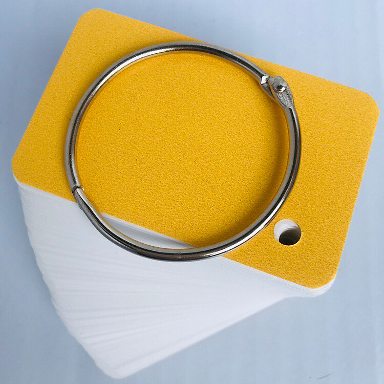 100 Thẻ Flashcard Trắng 5x8cm Học Tiếng Anh Kèm Khoen Bìa