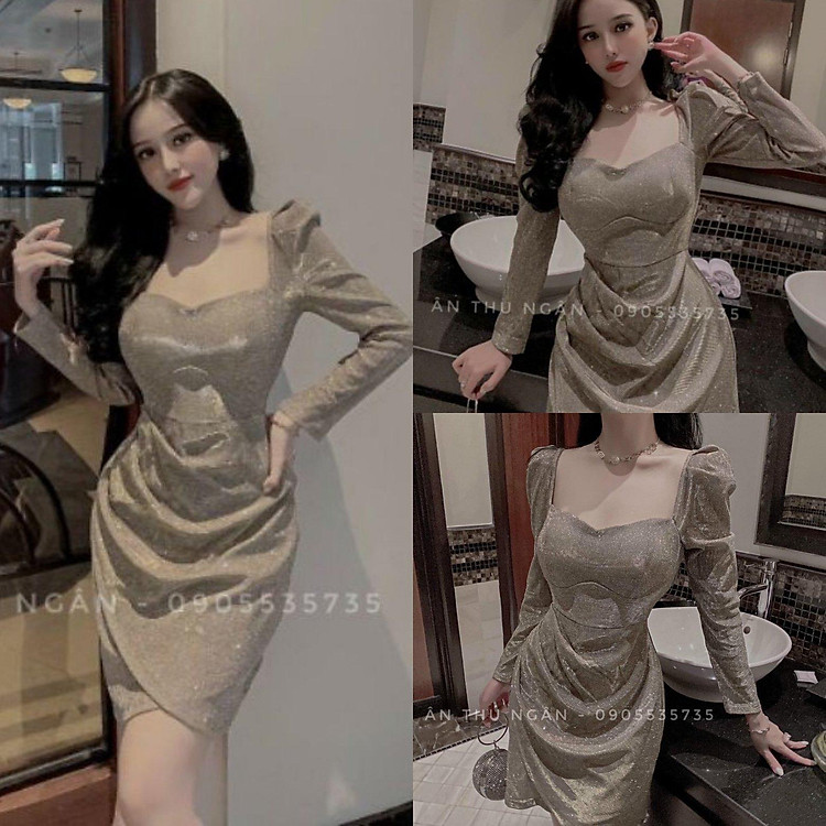 ĐẦM BODY NHŨ TAY DÀI