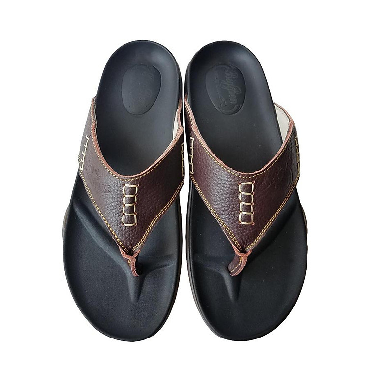 Dép Xỏ Ngón Nam Đế Doctor BIGGBEN Da Bò Thật DK59