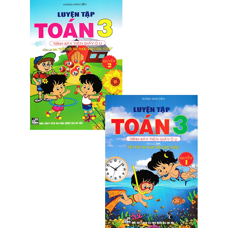 Sách tham khảo- Combo Luyện Tập Toán 3 - Trình Bày Trên Giấy Ô Li (Bám Sát SGK Kết Nối Tri Thức Với Cuộc Sống) (Bộ 2 Cuốn)_HA