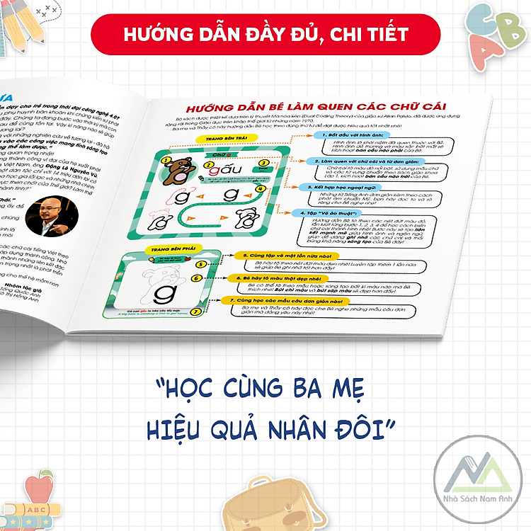 Sách Làm Quen Chữ Cái Tiếng Việt - Tập 1 + 2 - Ảnh 5