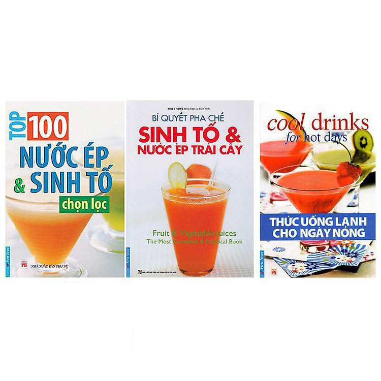 Combo 3 Cuốn Pha Chế + 100 Nước Ép + Thức Uống