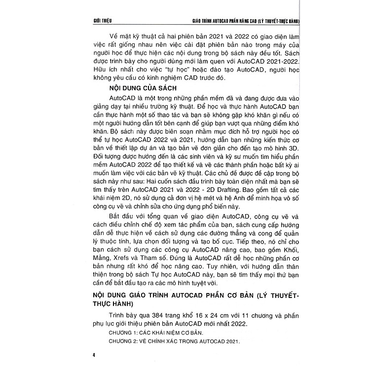 Giáo Trình Autocad - Phần Nâng Cao (Lý Thuyết - Thực Hành) - Ảnh 4