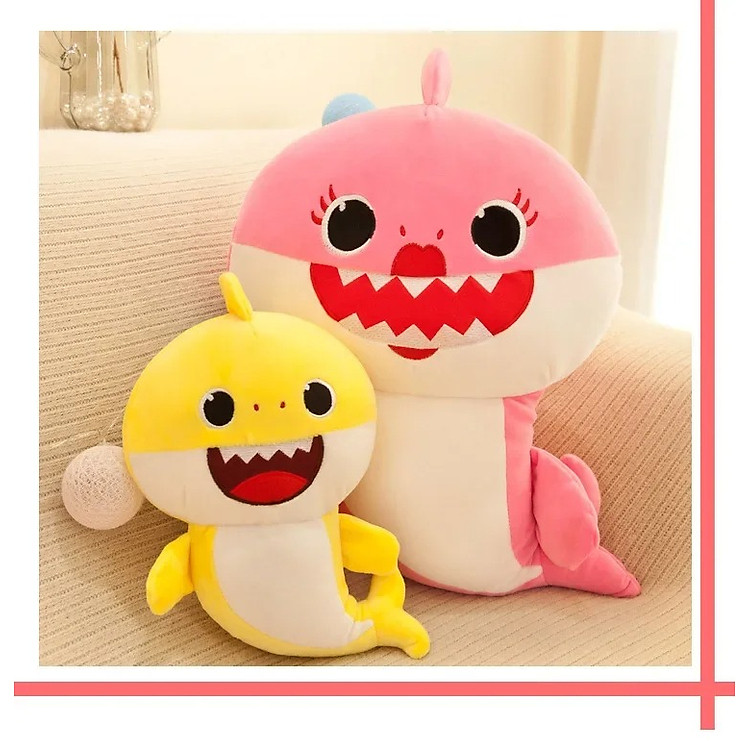 Mua Thú nhồi bông cá mập baby shark 30cm Chính hãng Ưu đãi - Hình ảnh 5