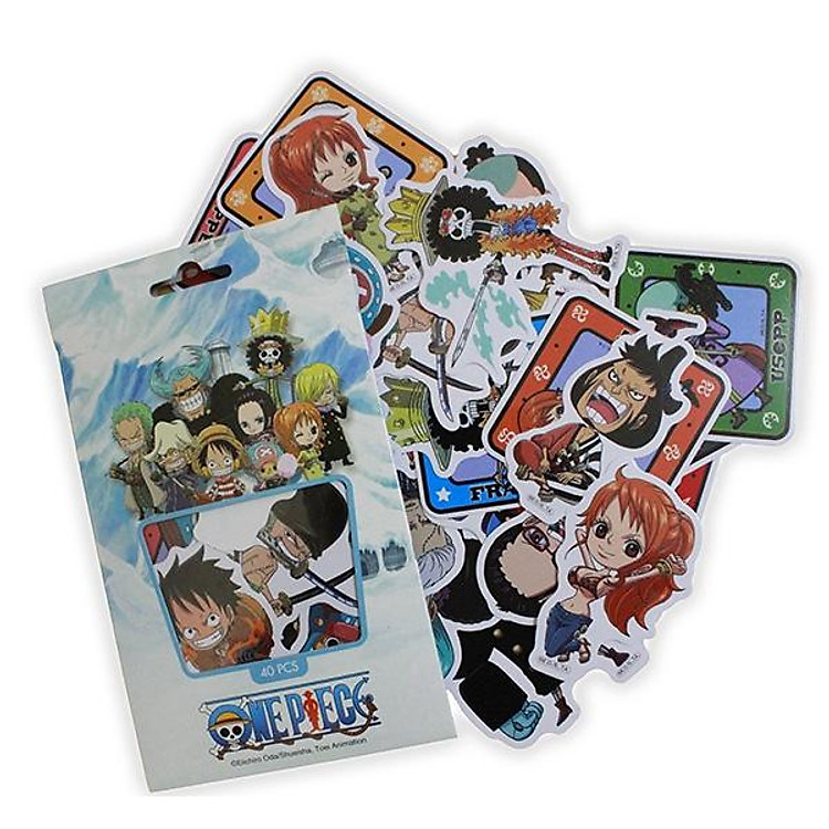 Bộ Sticker Chibi One Piece (40 cái)