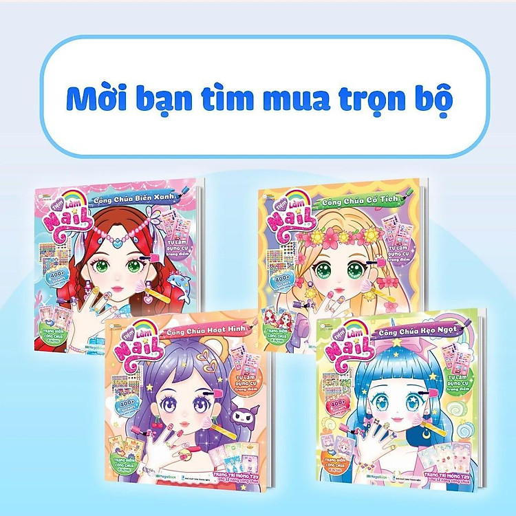 Tiệm Làm Nail - Công Chúa Biển Xanh (400+ Stickers Dễ Thương) - Ảnh 6