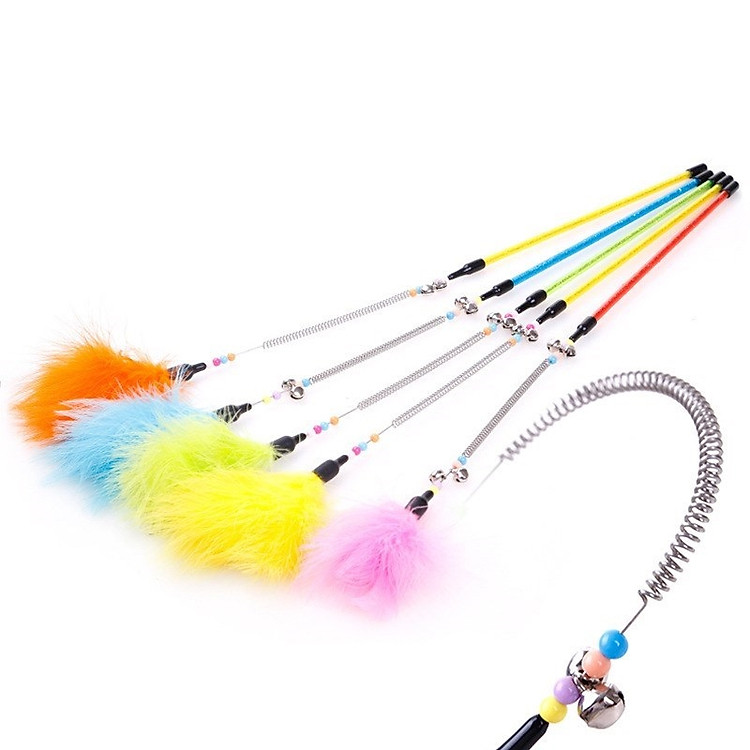 Cần câu mèo que sắt có chuông Kún Miu