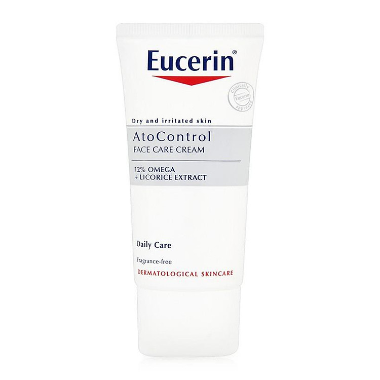 EUCERIN Kem Dưỡng Giảm Ngứa, Đỏ Cho Da Mặt Eucerin Ato Control 12% Omega