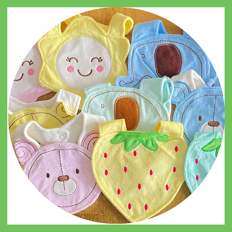 Yếm ăn dặm 2 lớp SS-TOMTOM BABY Chính hãng Ưu đãi - Hình ảnh 4